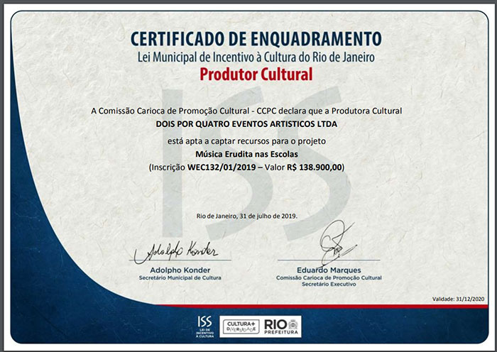música erudita nas escolas lei incentivo à cultura