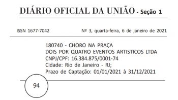 Choro na Praça Lei de Incentivo à Cultura Rouanet música 18