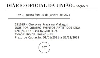 Choro na Praça Lei de Incentivo à Cultura Rouanet música 18