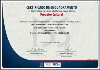 LEI iss INCENTIVO À CULTURA PREFEITURA DO RIO CHORO NA PRAÇA